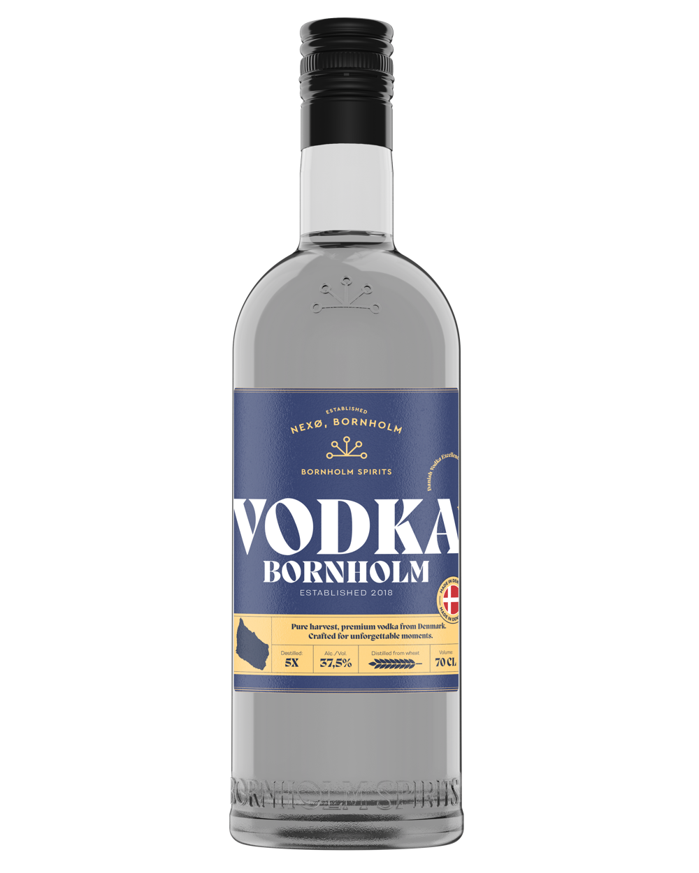 Vodka Bornholm 37,5% - 70 cl 37.5% 0.7L, Spirits