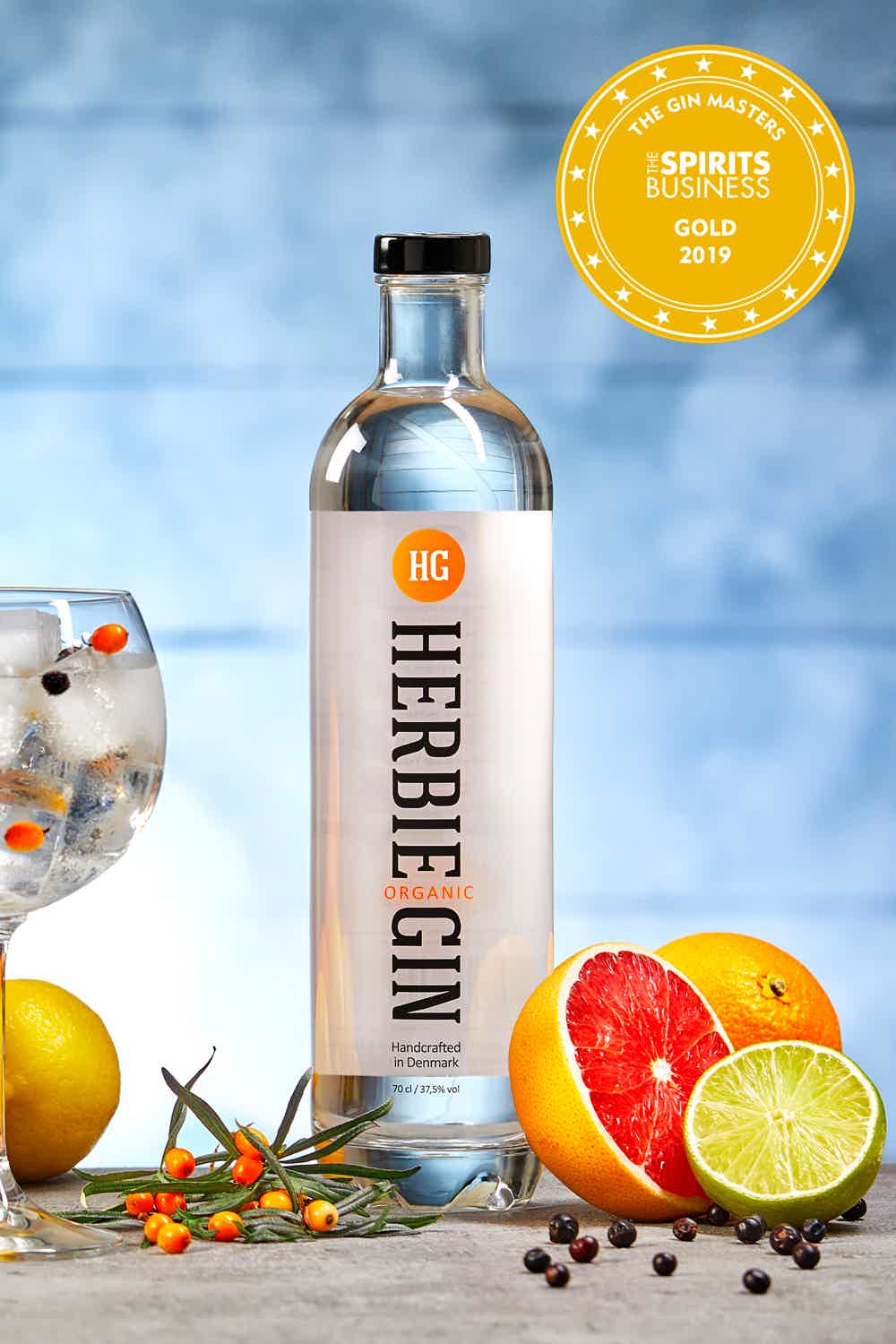 Herbie Organic Gin 37.5% 0.7L, Spirits