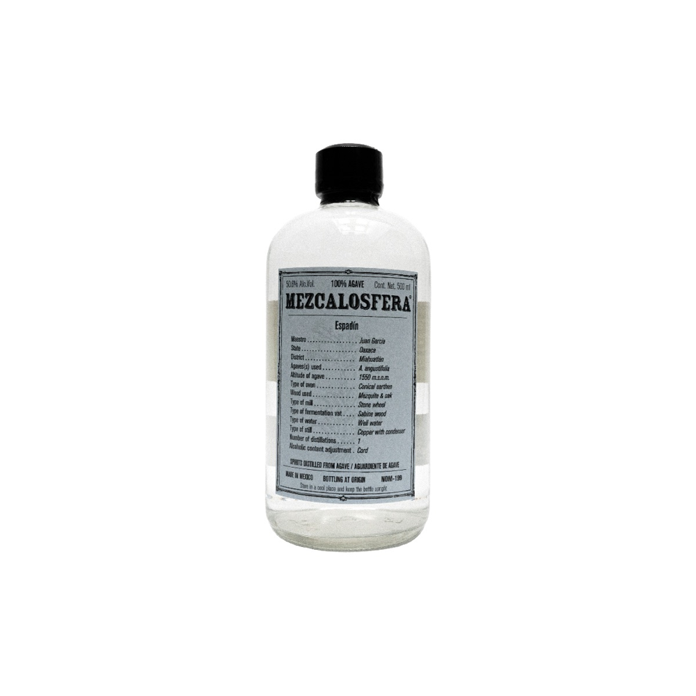 MEZCALOSFERA 2021 ESPADÍN - JUAN GÁRCIA | 500 ML 50.6% 0.5L, Spirits