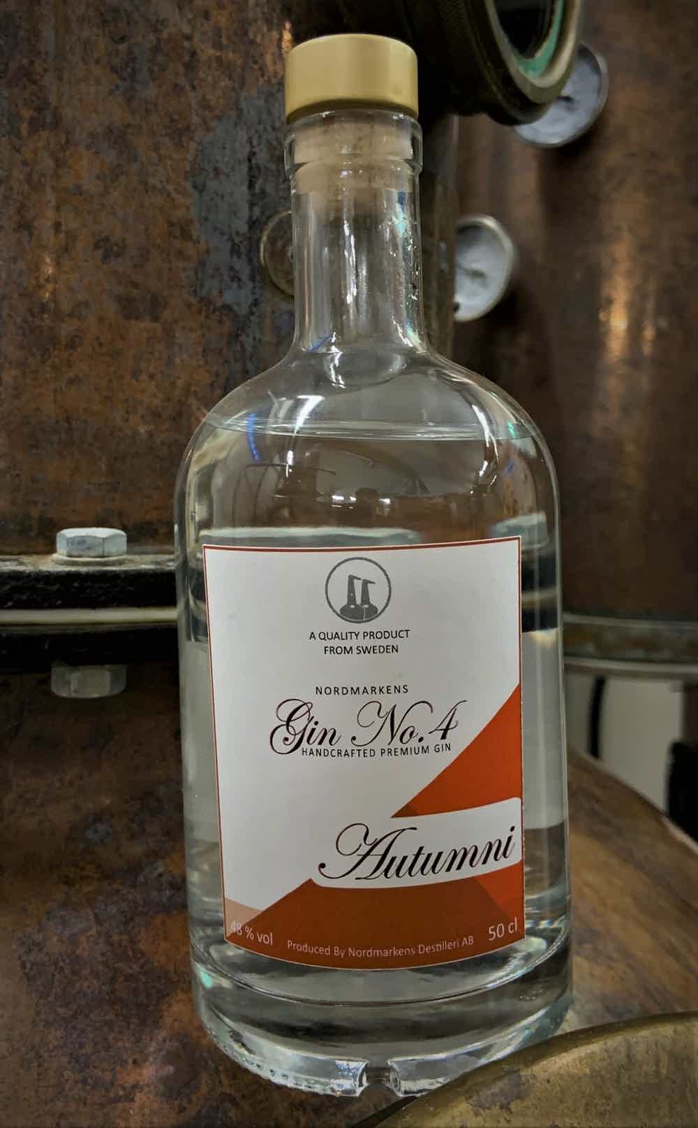 Nordmarkens Gin No4 Autumni 48.0% 0.5L, Spirits