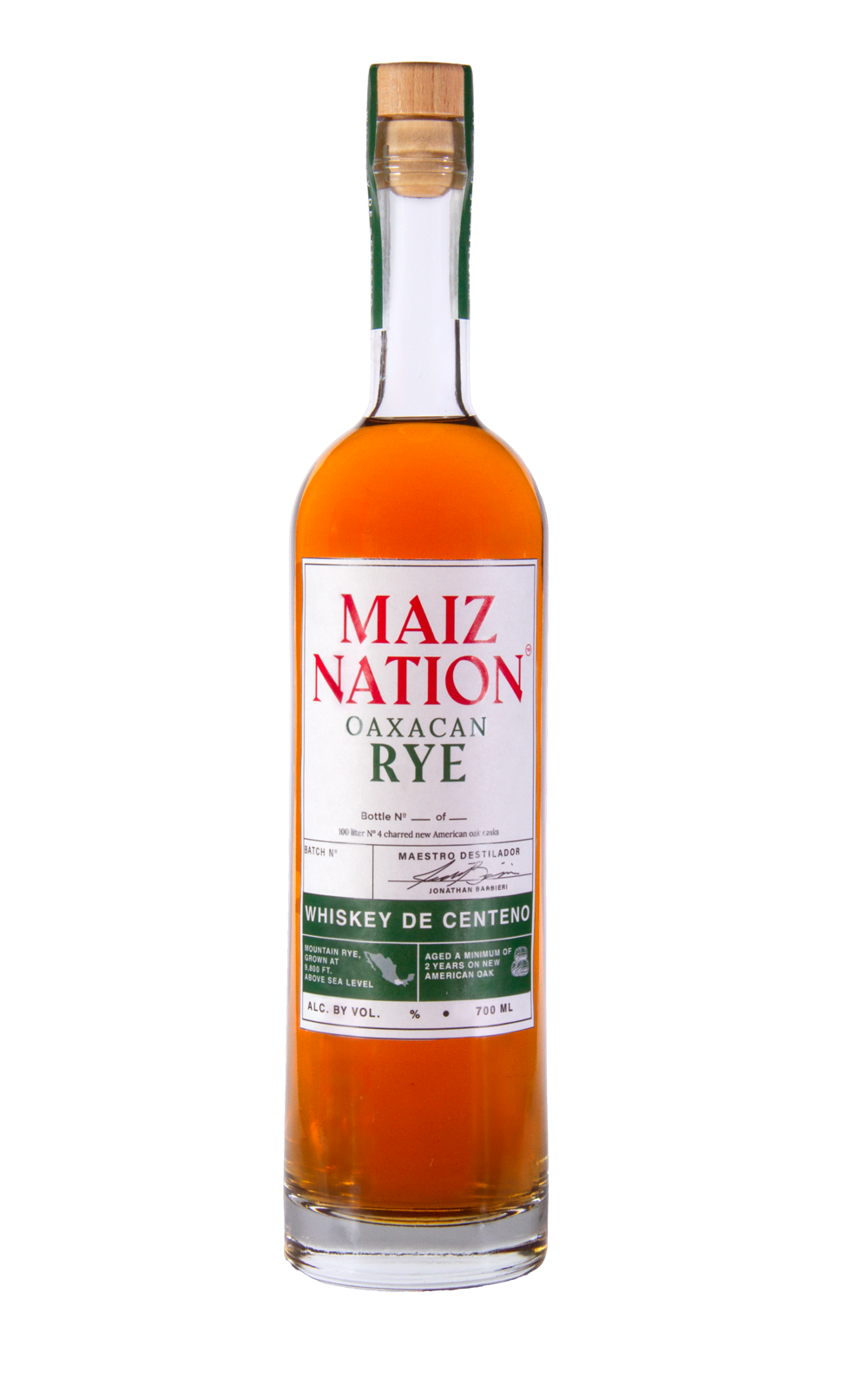 Maiz Nation Rye Whiskey 44.0% 0.7L, Spirits