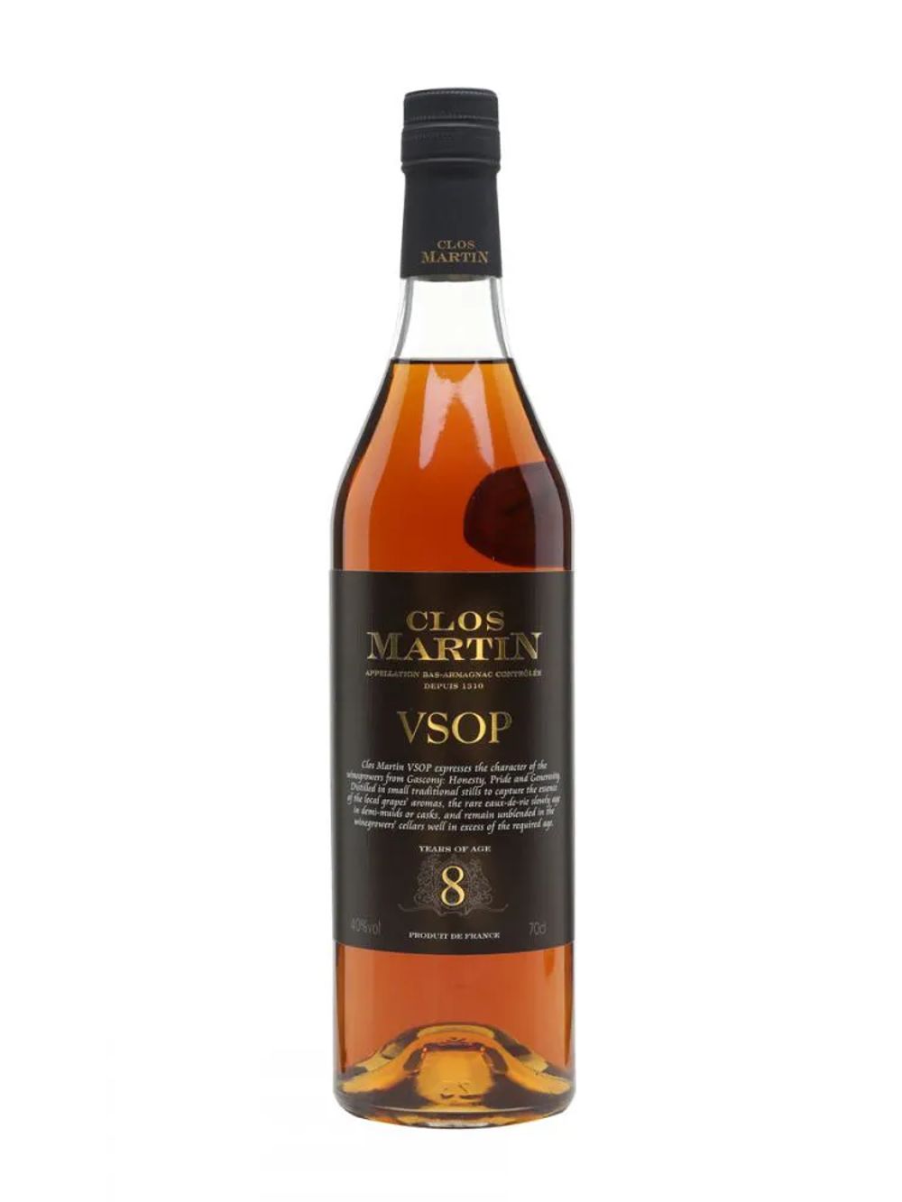 Clos Martin Armagnac VSOP 8 YO 40.0% 0.7L, Spirits