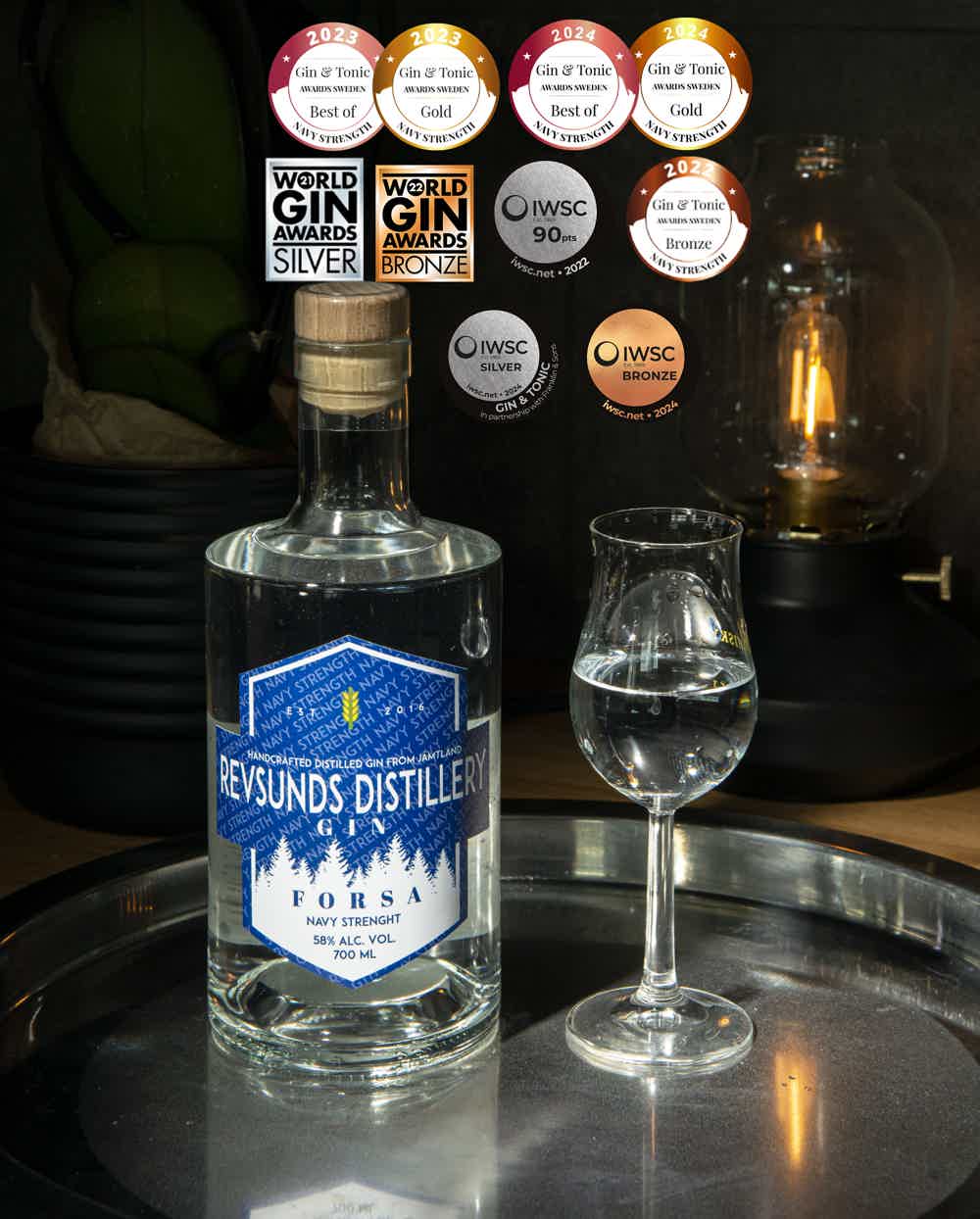 Forsa Navy Strength Gin 58.0% 0.7L, Spirits