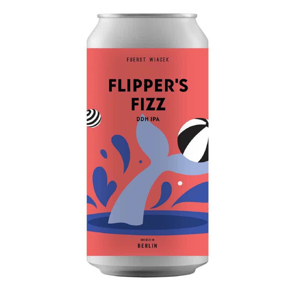 Fuerst Wiacek x Tripping Animals Flipper's Fizz DDH IPA 0,44l 6.8% 0.44L, Beer
