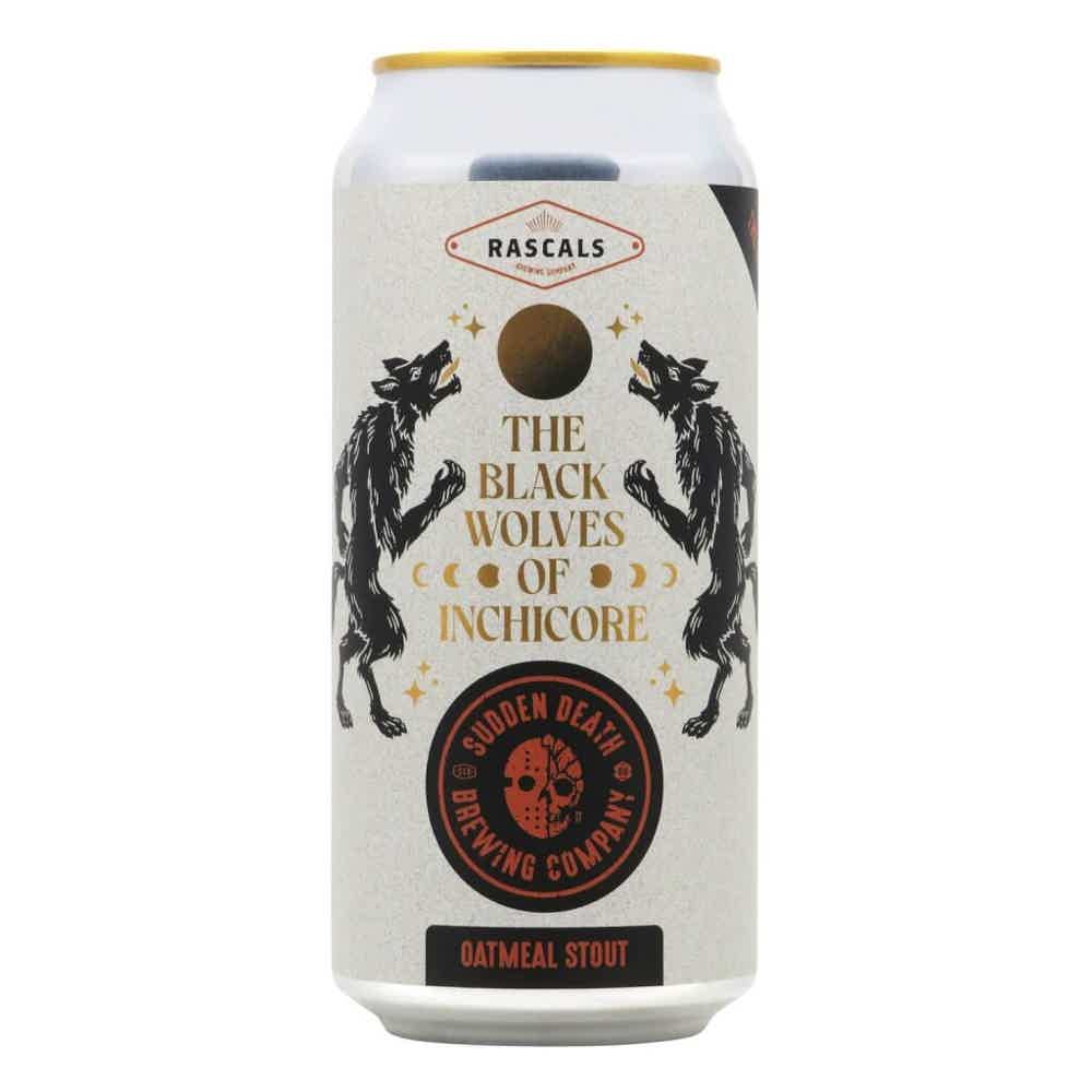Sudden Death x Rascals The Black Wolves Of Inchicore Oatmeal Stout 0,44l 6.8% 0.44L, Beer