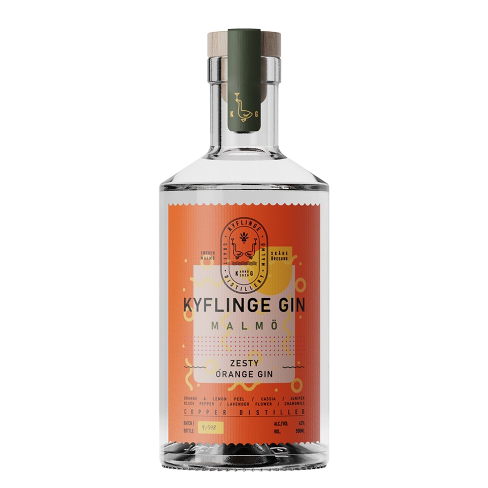 Kyflinge Gin Zesty Orange Gin 43.0% 0.5L, Spirits