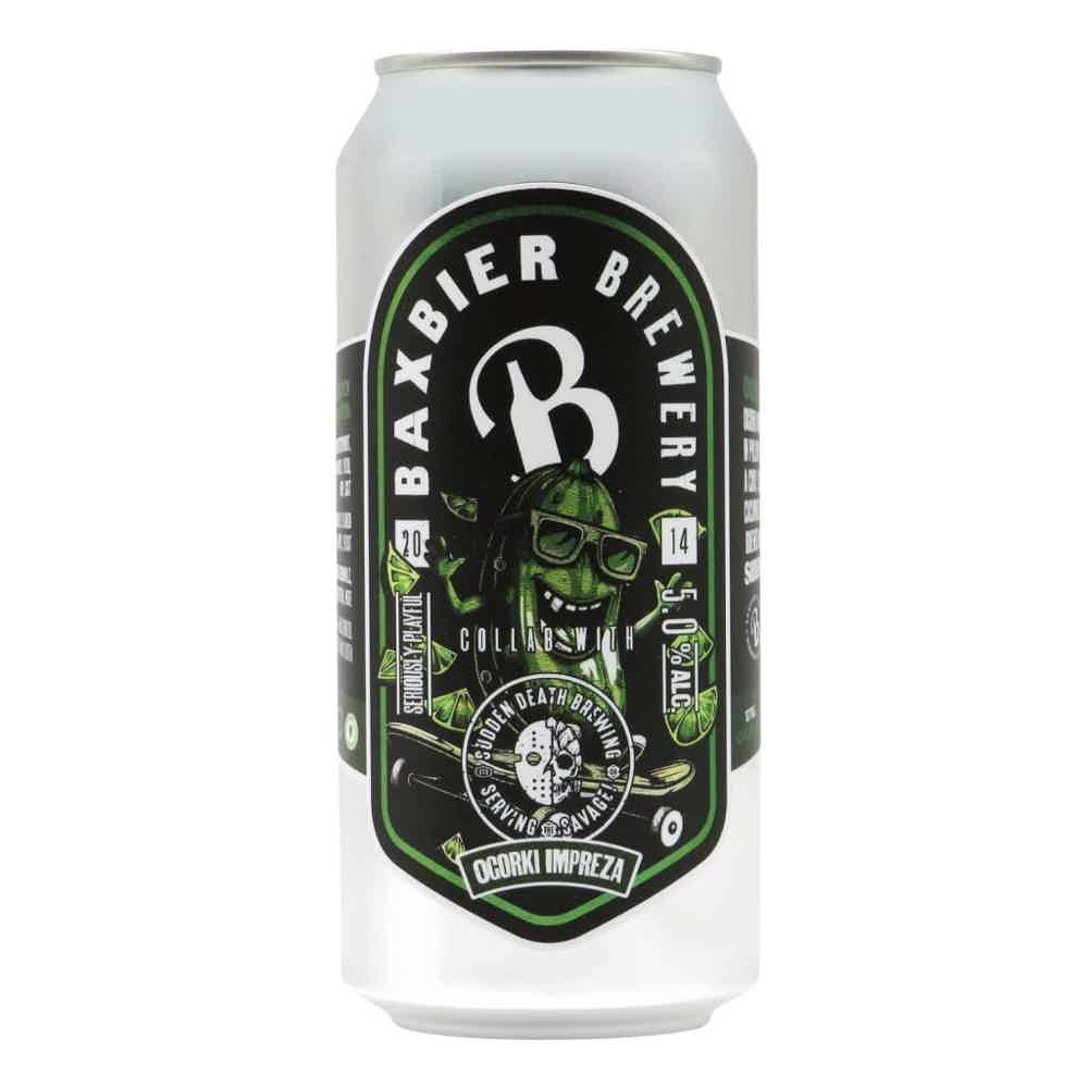 Baxbier/Sudden Death Ogorki Impreza Cucumber x Yuzu Rice Lager 0,44l 5.0% 0.44L, Beer