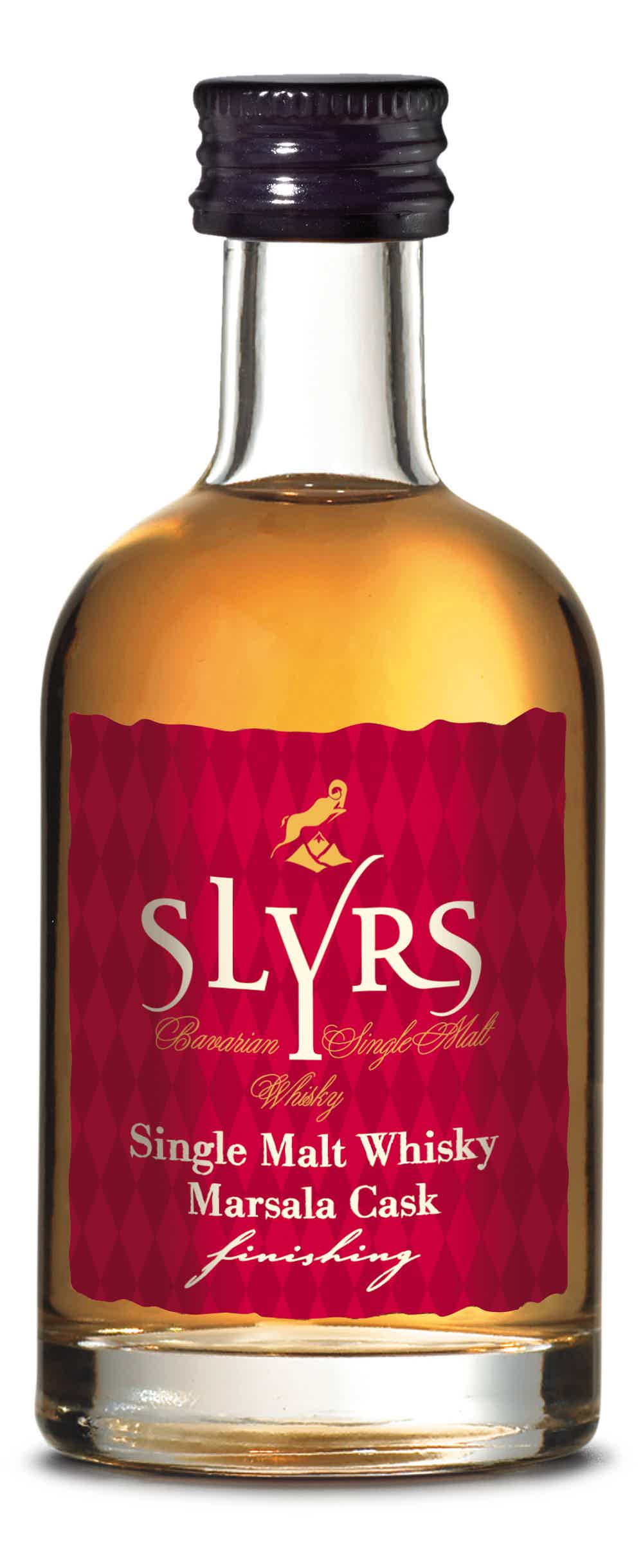 SLYRS Single Malt Whisky Marsala Cask Finish 46% vol. 46.0% 0.05L, Spirits