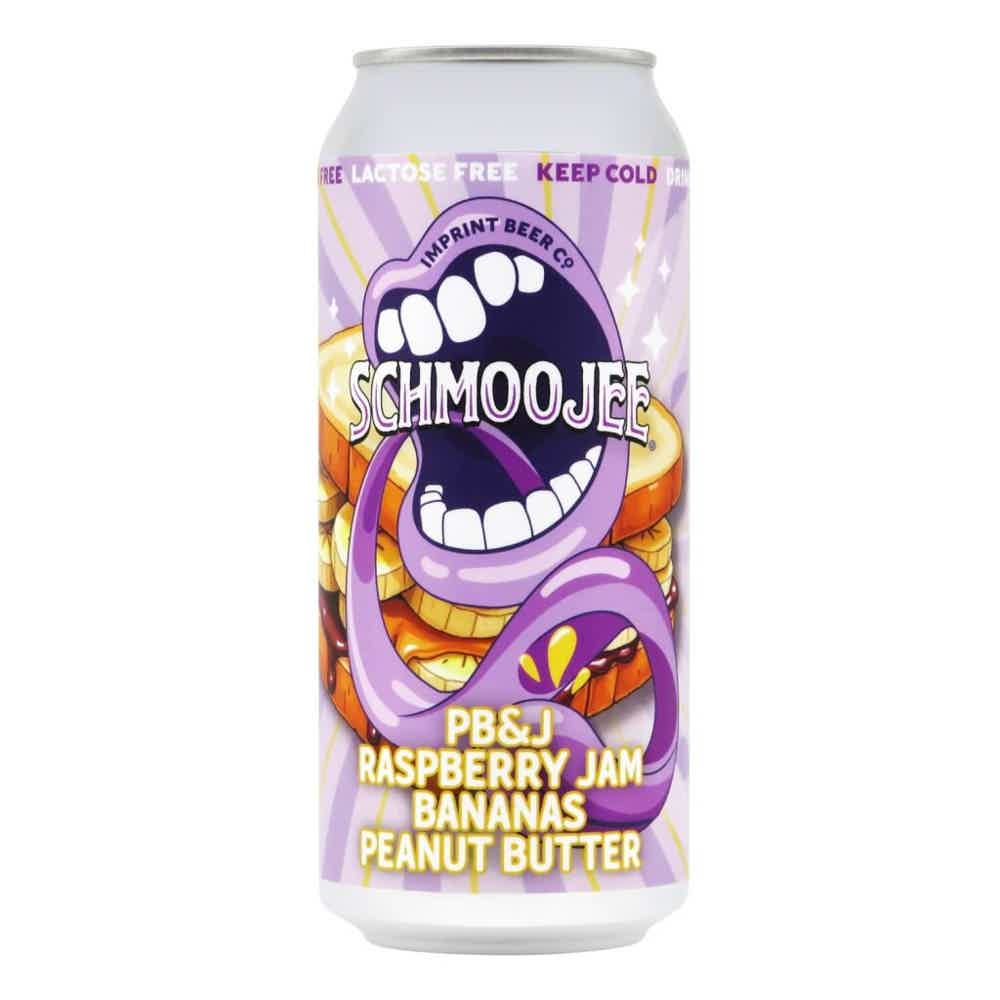 Imprint Schmoojee PB&J: Peanut Butter, Raspberry Jam & Banana Pastry Smoothie Sour 0,473l 6.5% 0.473L, Beer