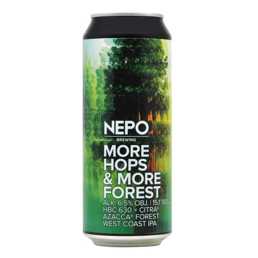 Nepomucen More Hops & More Forest West Coast IPA 0,5l 6.5% 0.5L, Beer
