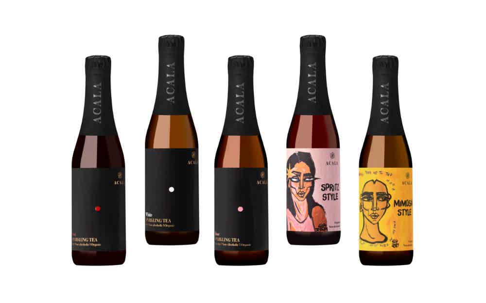 Acala smagekasse: ACALA Red 33cl, ACALA White 33cl, ACALA Rosé 33cl, ACALA Spritz Style 33cl, ACALA Mimosa Style 33 cl