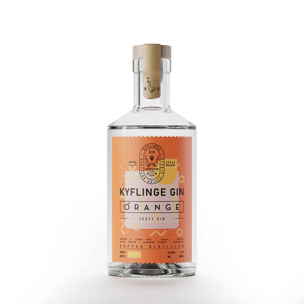 Kyflinge Gin Zesty Orange Gin 43.0% 0.5L, Spirits