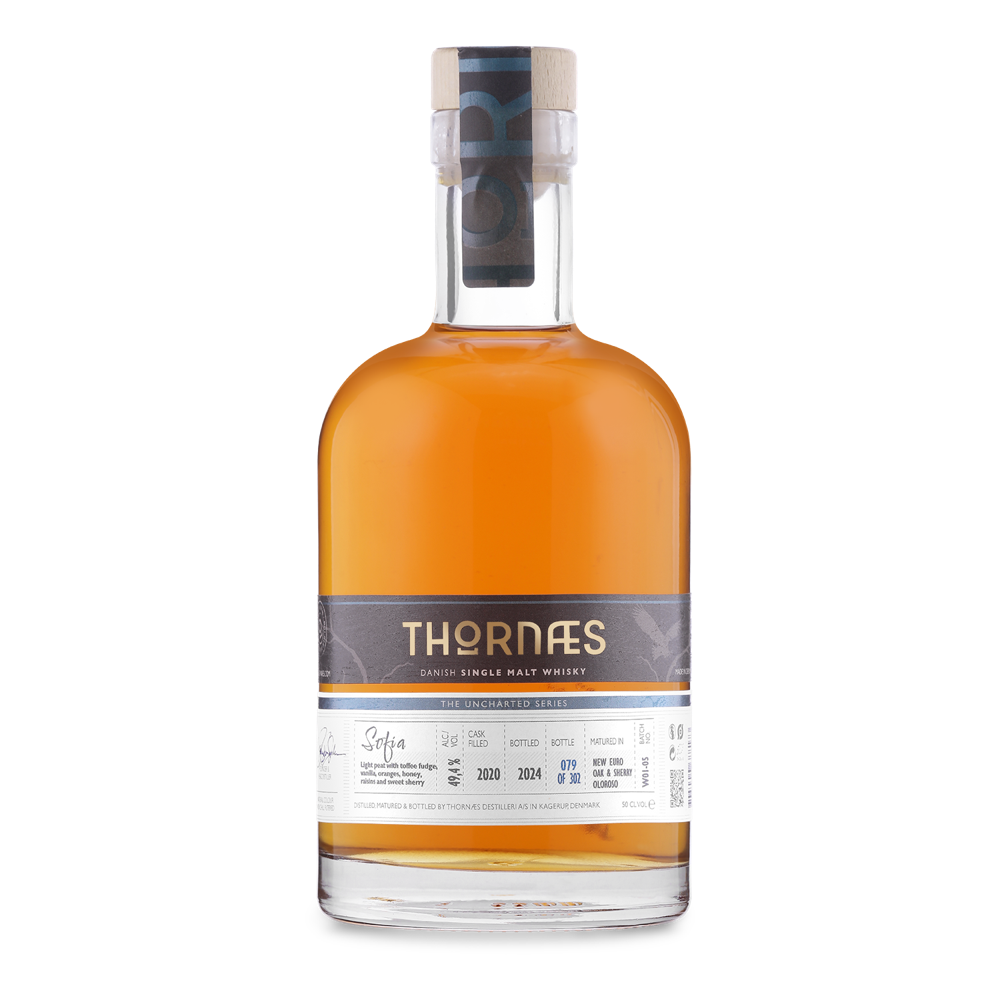 Thornæs Danish Whisky: Single Malt - Sofia 49.4% 0.5L, Spirits