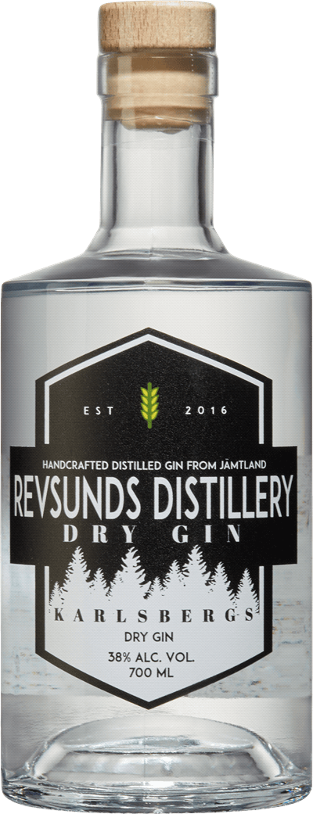 Revsunds Karlsbergs Gin 38.0% 0.7L, Spirits