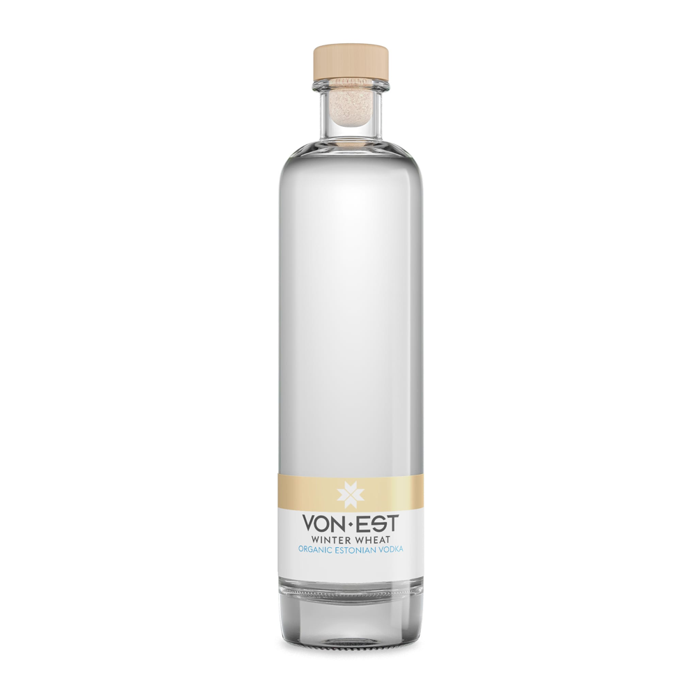 VON EST® Winter Wheat, Organic Estonian Vodka - 500ml bottle 40.0% 0.5L, Spirits
