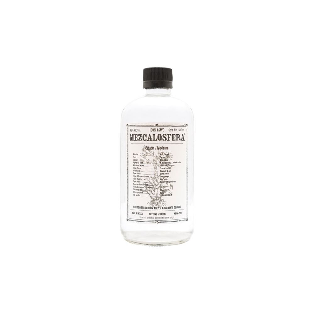 MEZCALOSFERA 2021 ESPADÍN / MEXICANO - JULIO VASQUÉZ | 500 ML 49.0% 0.5L, Spirits