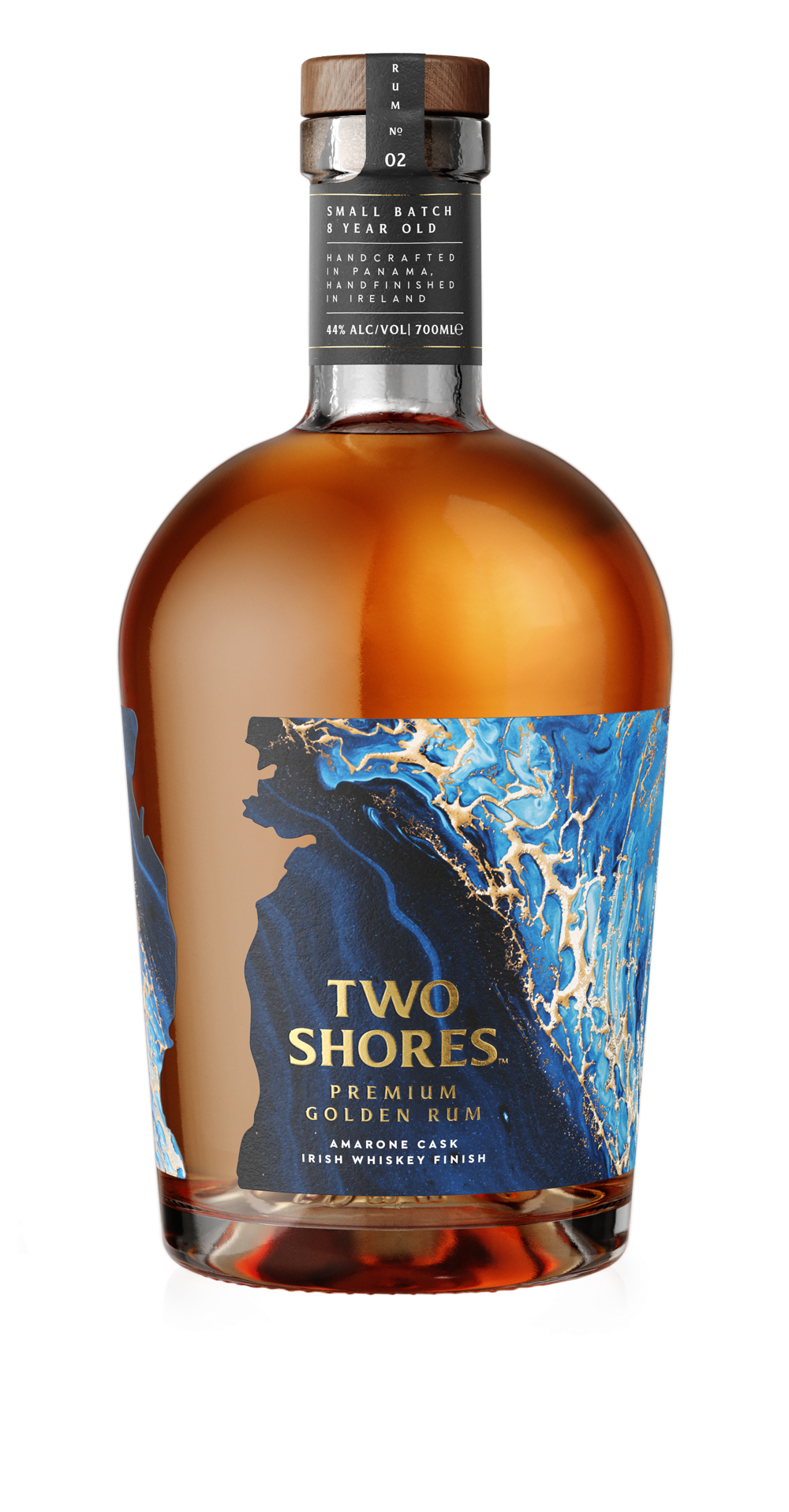 Two Shores Rum Amarone Cask Irish Whiskey Finish 44.0% 0.7L, Spirits