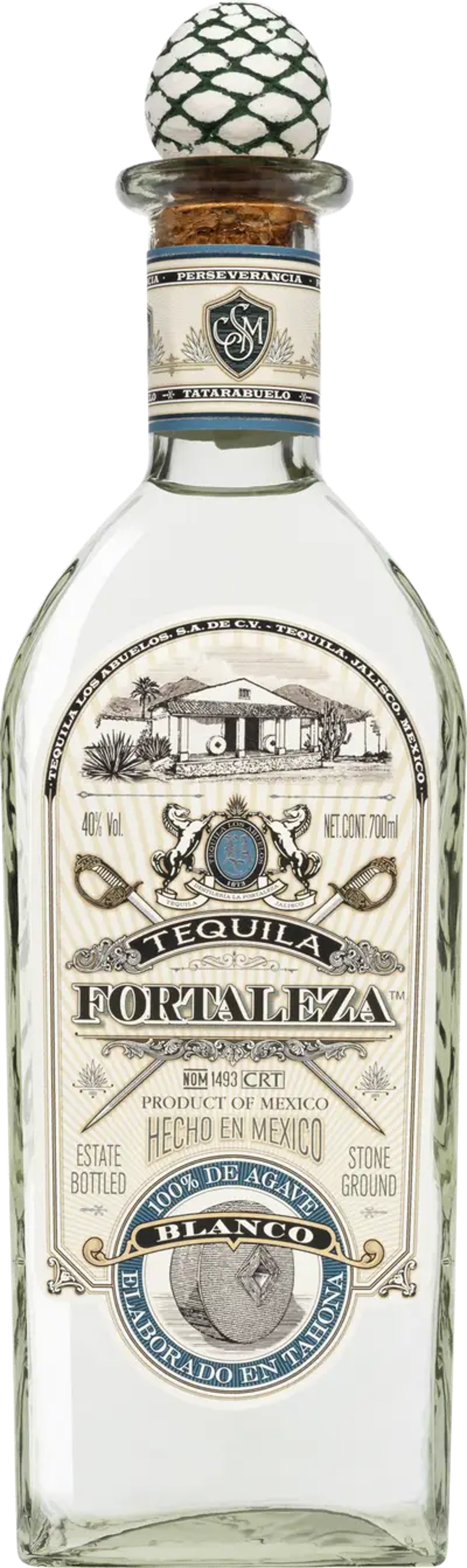 Fortaleza Blanco Tequila 100% de Agave 40.0% 0.7L, Spirits