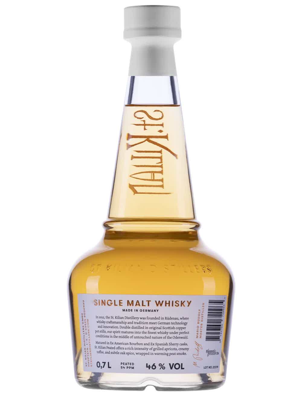 St. Kilian PEATED - Rich & Smoky - Single Malt Whisky 46.0% 0.7L, Spirits