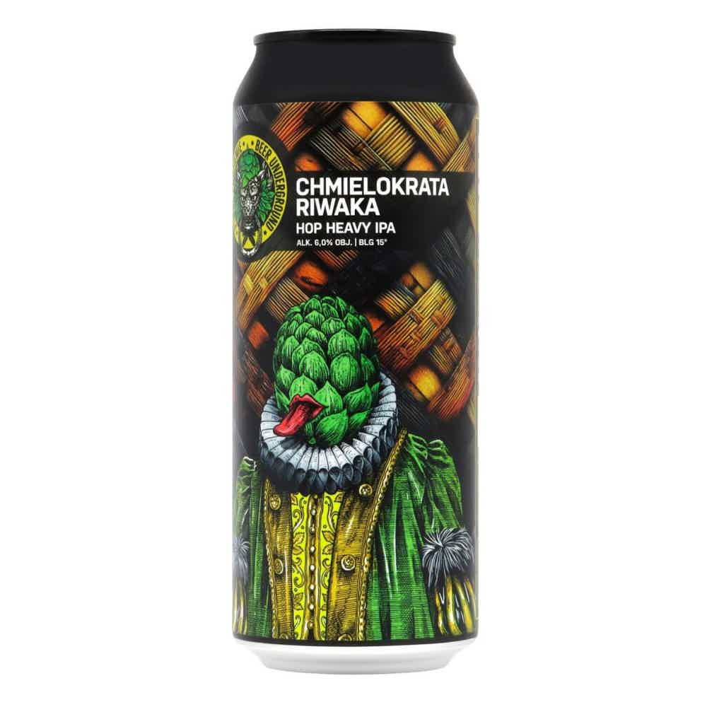 Beer Underground Chmielokrata Riwaka Hop Heavy IPA 0,5l 6.0% 0.5L, Beer