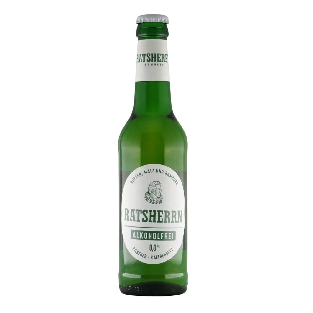 Ratsherrn Pilsener Alkoholfrei 0,0 % 0,33l 0.0% 0.33L, Beer