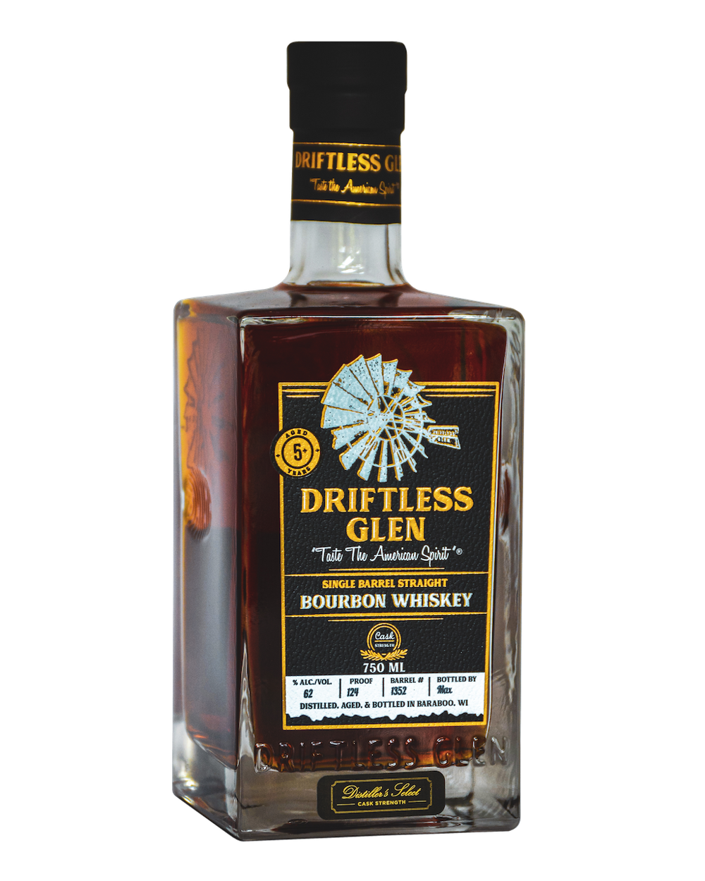 Driftless Glen - Single Barrel Straight Bourbon - Cask Strength - Nordic Barrel #01 61.5% 0.7L, Spirits