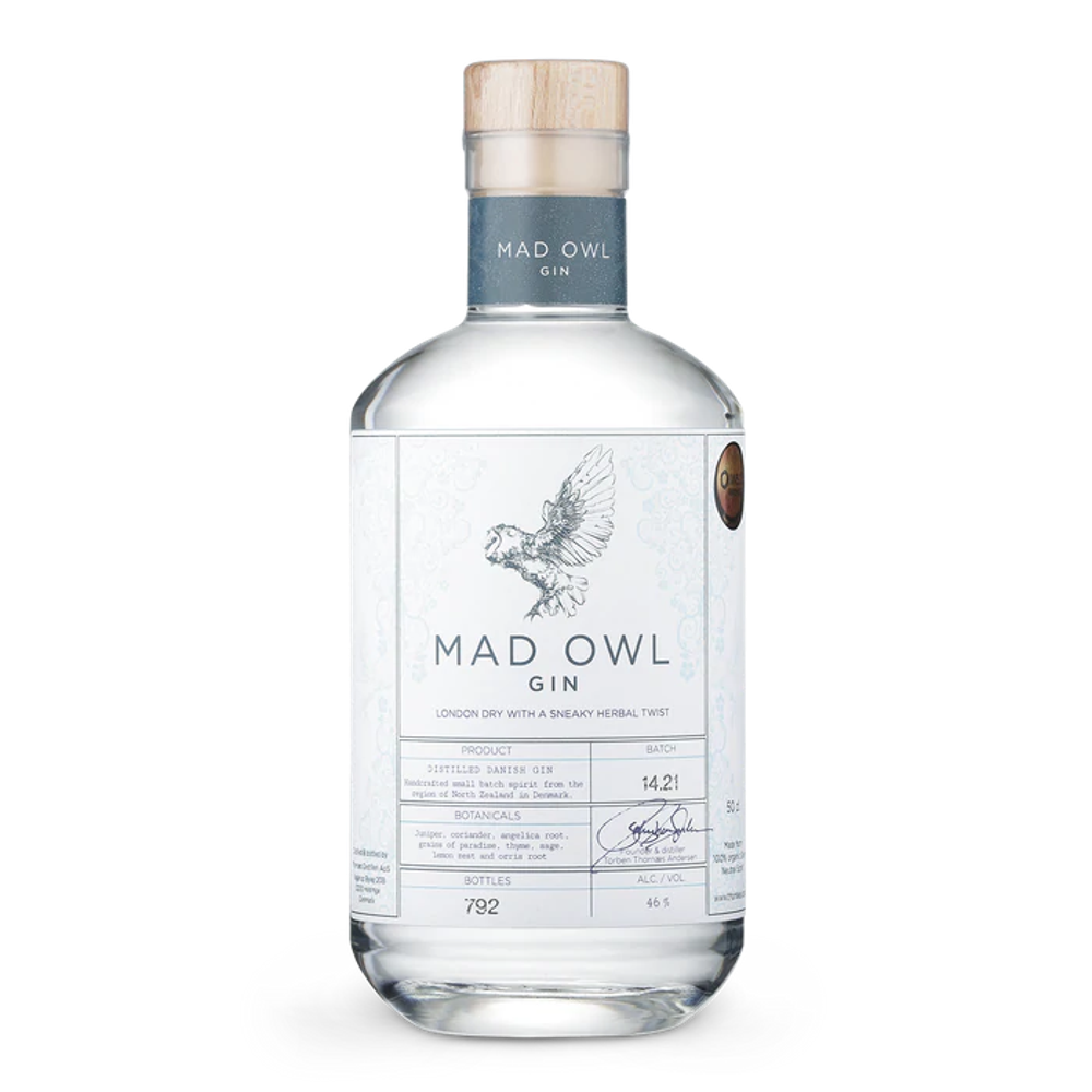 MAD OWL GIN - LONDON DRY 46.0% 0.5L, Spirits