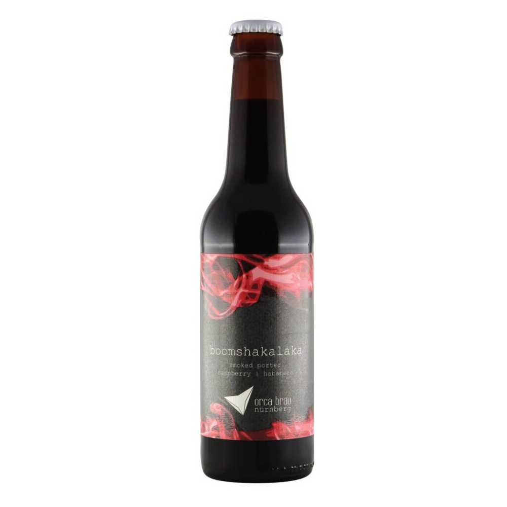 Orca Brau Boomshakalaka Smoked Porter mit Himbeeren & Chilli 0,33l 7.5% 0.33L, Beer
