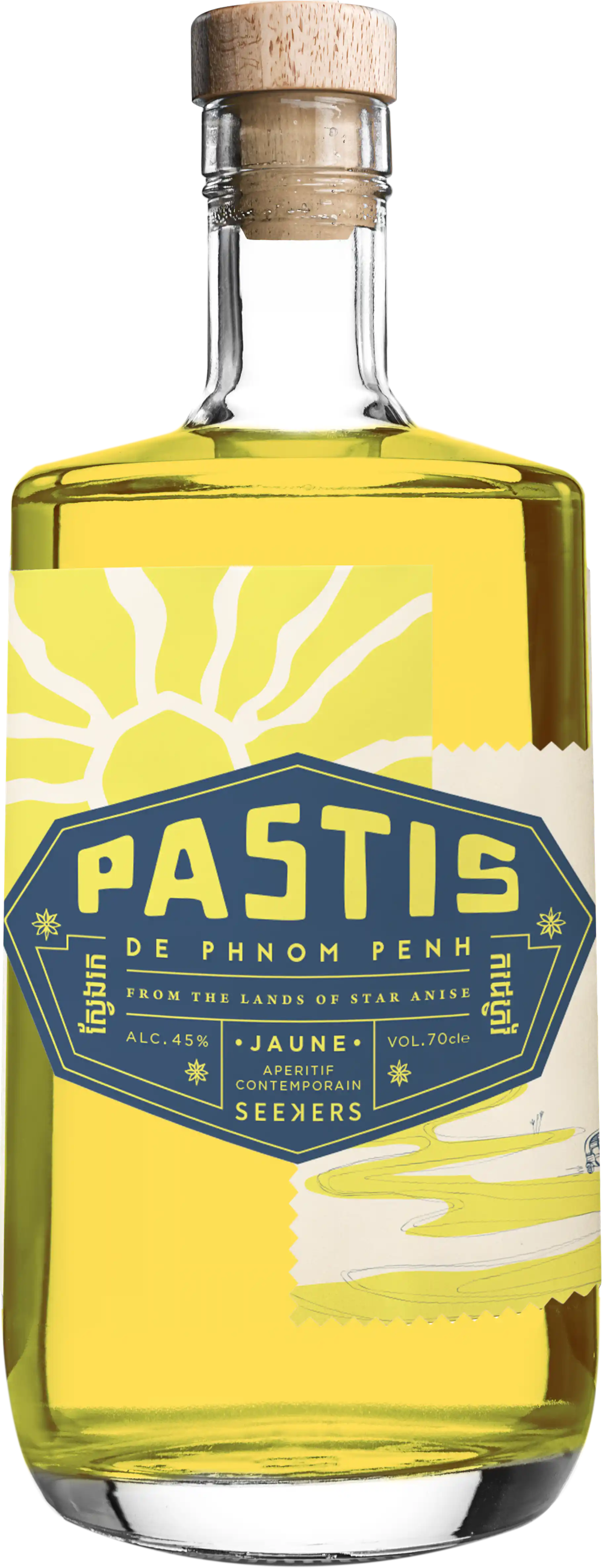 SEEKERS PASTIS DE PHNOM PENH - JAUNE 45.0% 0.7L, Spirits