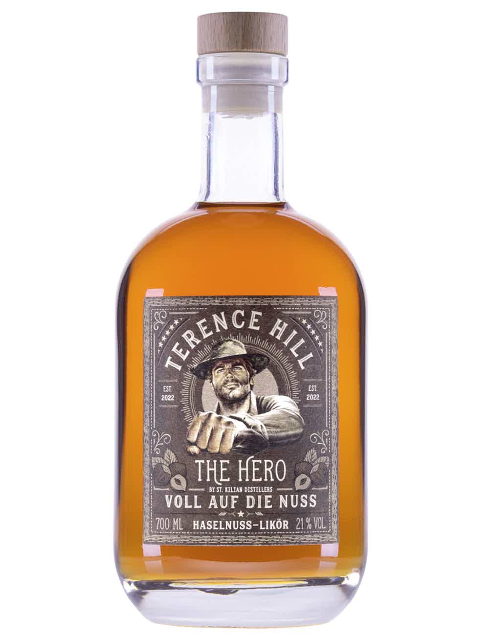 Terence Hill - The Hero - Voll auf die Nuss (Hazelnut-Liqueur) 21.0% 0.7L, Spirits