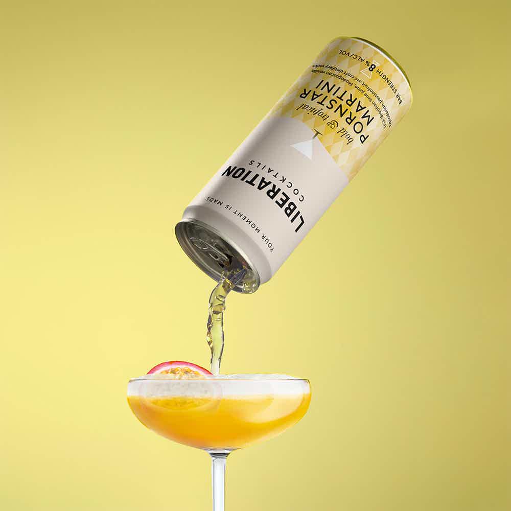 6 Can Cocktail Taster Pack: Espresso Martini 200ml can, Gin Garden 200ml can, Mojito 200ml can, Pornstar Martini 200ml can, Spiced Margarita 200ml can, Strawberry Daiquiri 200ml can