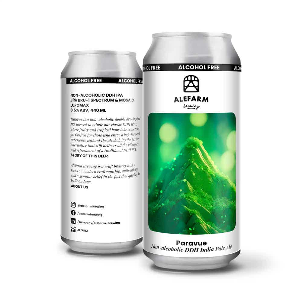 Nolo Collective - Alefarm Paravue 0.5% 0.44L, Non alcohol