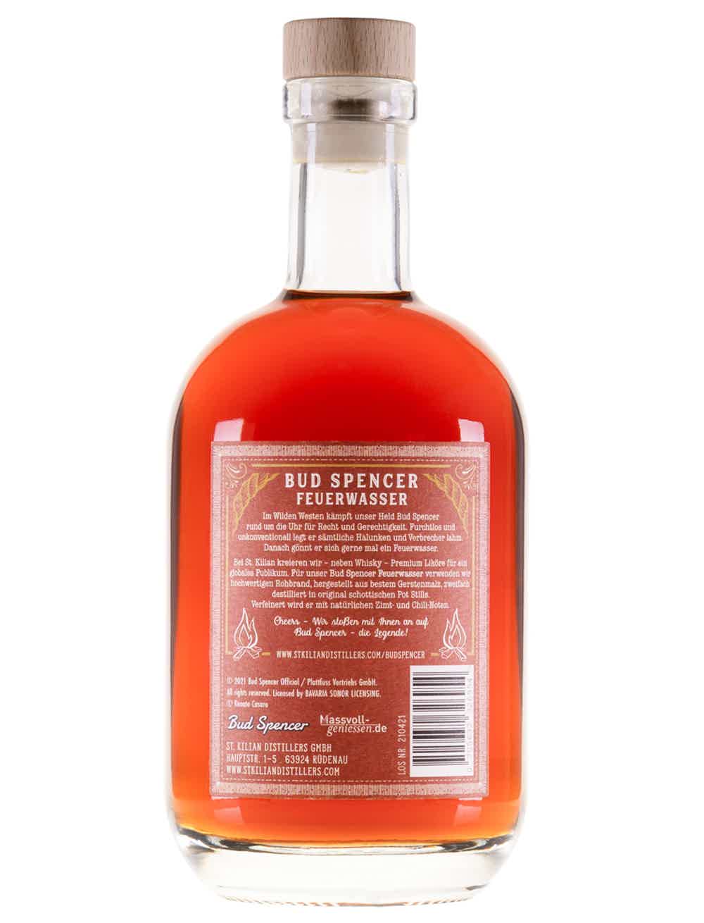 Bud Spencer - The Legend - Feuerwasser (cinnamon Liqueur with chili) 33.0% 0.7L, Spirits