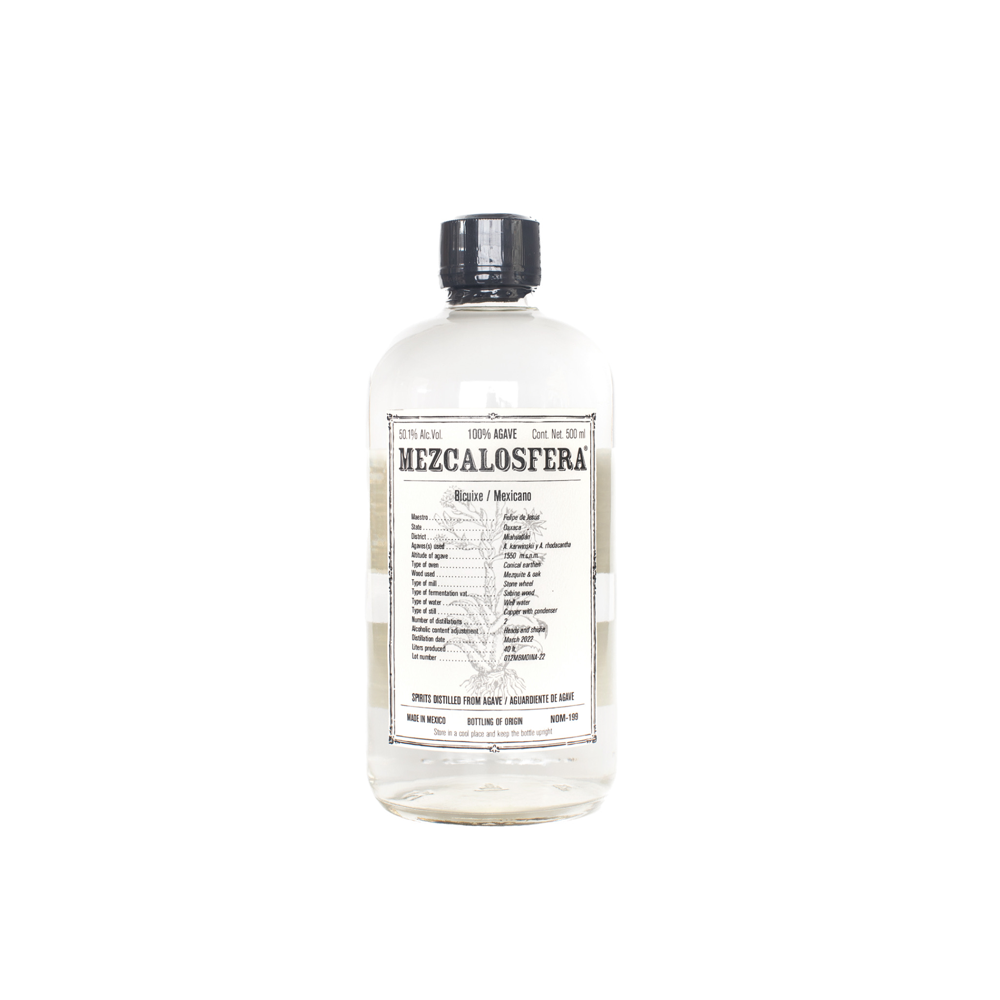 MEZCALOSFERA 2022 BICUIXE / MEXICANO - FELIPE DE JESÚS | 500 ML 50.1% 0.5L, Spirits