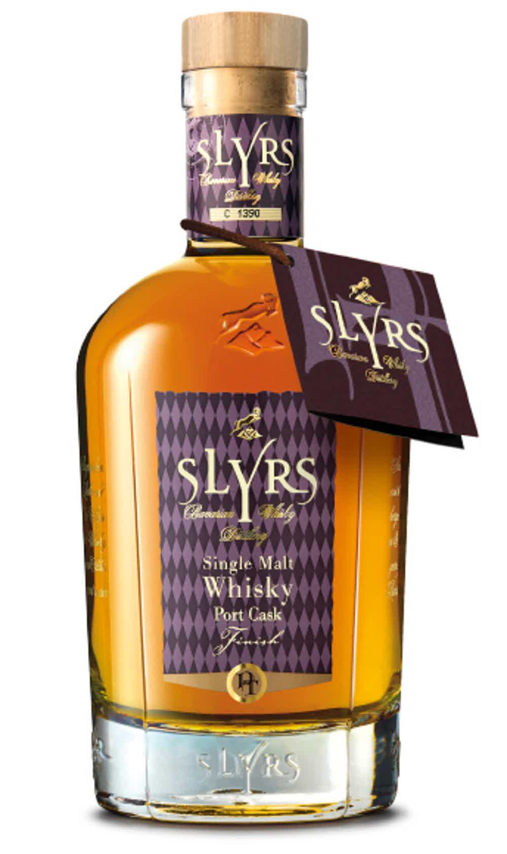 SLYRS Single Malt Whisky Port Cask Finish 46% vol. 46.0% 0.35L, Spirits