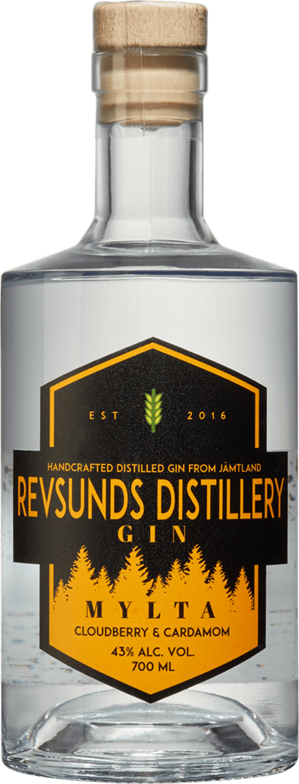 Revsunds Mylta Gin 43.0% 0.7L, Spirits