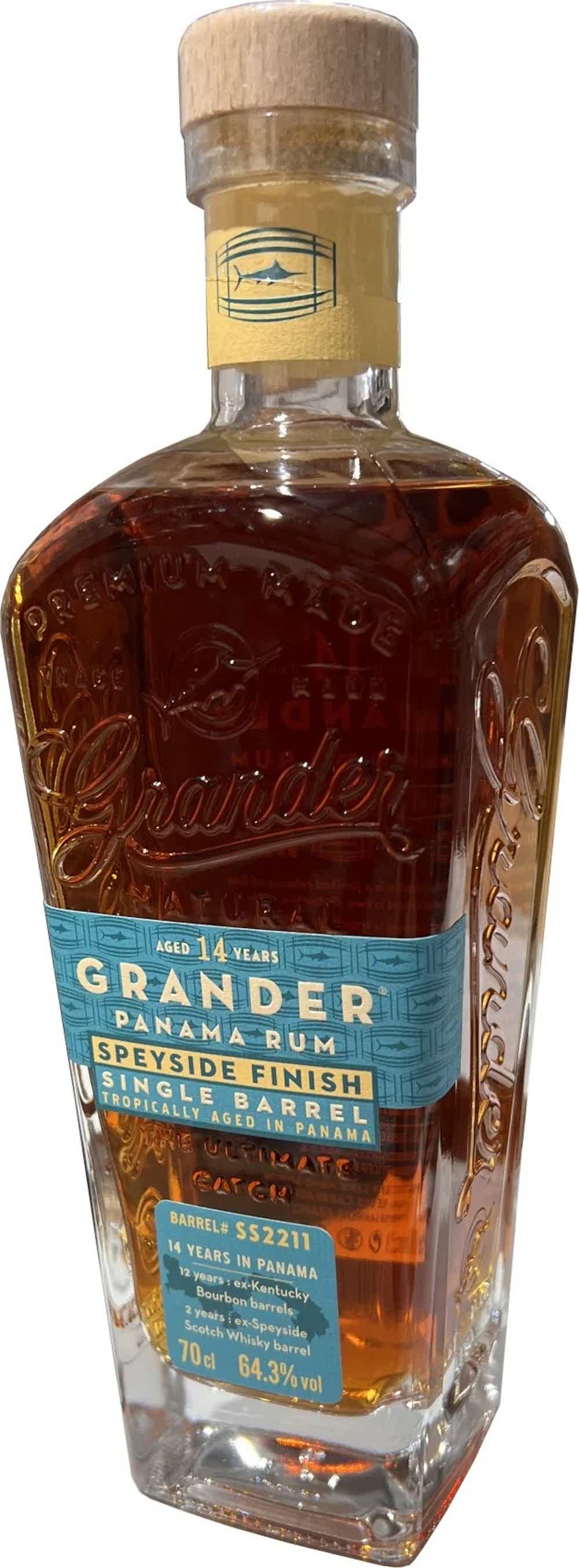 Grander Rum - 14y Speyside Cask 64.0% 0.7L, Spirits