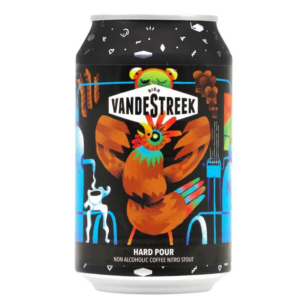 VandeStreek Hard Pour Non-alcoholic Coffee Nitro Stout 0,33l 0.5% 0.33L, Beer