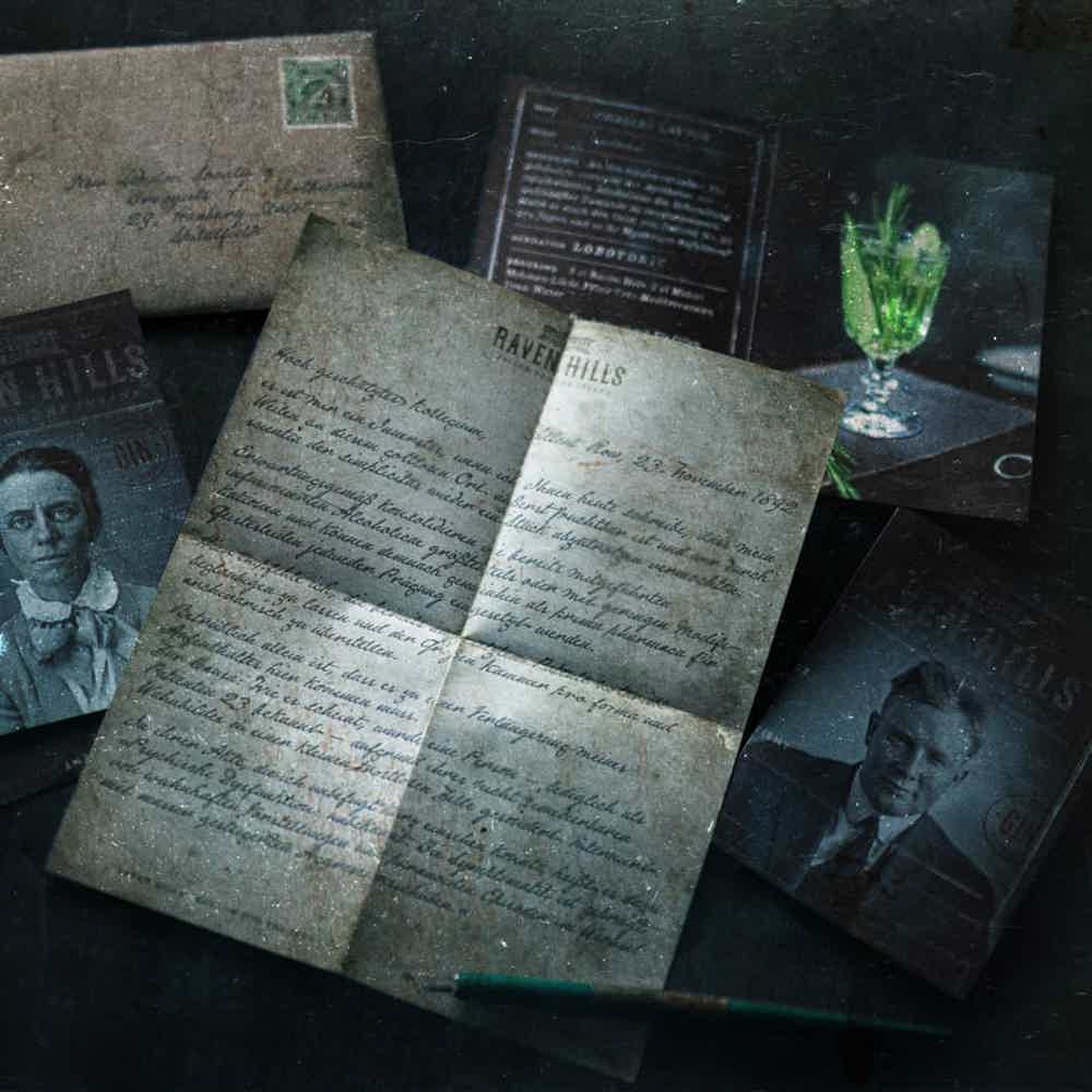 Raven Hills Bundle: Raven Hills, Raven Hills Rezeptumschlag, Raven Hills Messbecher Glas