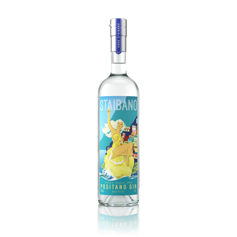 Staibano Positano Gin - Amalfi 40.0% 0.7L, Spirits