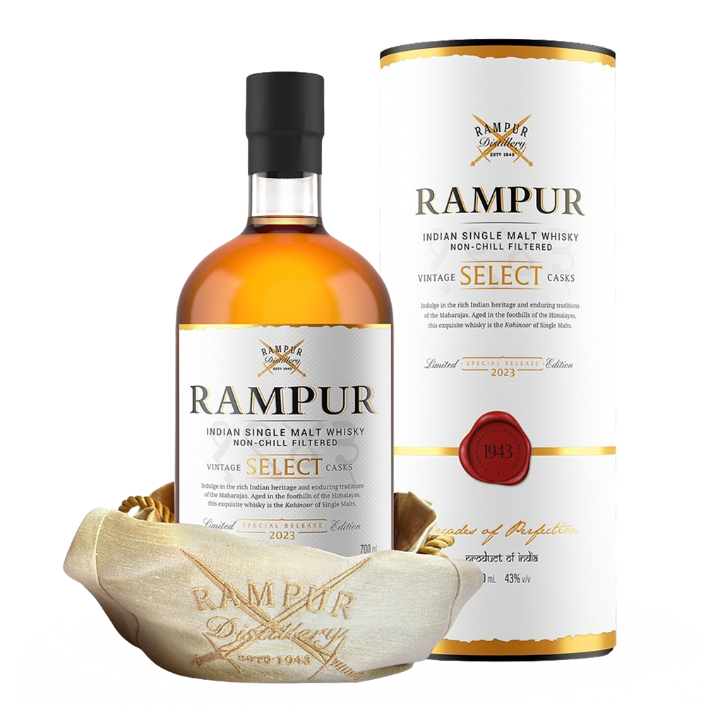 Rampur Select 2023 Edition 43.0% 0.7L, Spirits