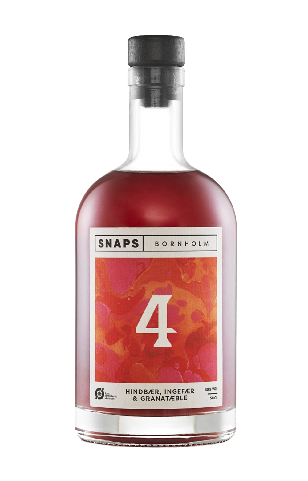 № 4 Hindbær, Ingefær & Granatæble Snaps 40% - 50 cl 40.0% 0.5L, Spirits