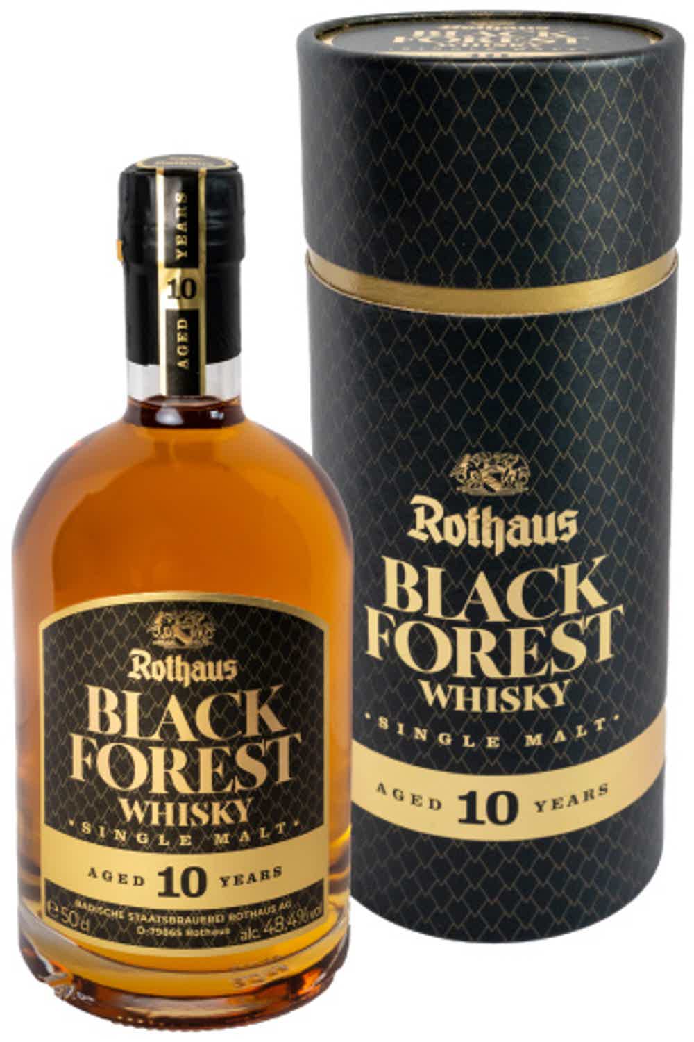10 years Black Forest Rothaus Single Malt Whisky bottled 2021 48.4% 0.5L, Spirits