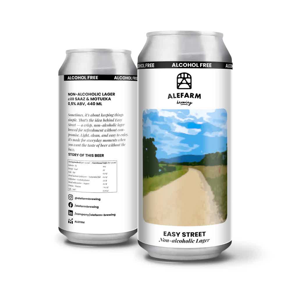 Nolo Collective - Alefarm Easy Street 0.5% 0.44L, Non alcohol
