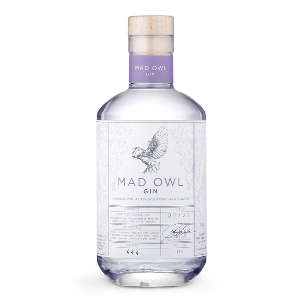 MAD OWL GIN - LAVENDER 50.0% 0.5L, Spirits