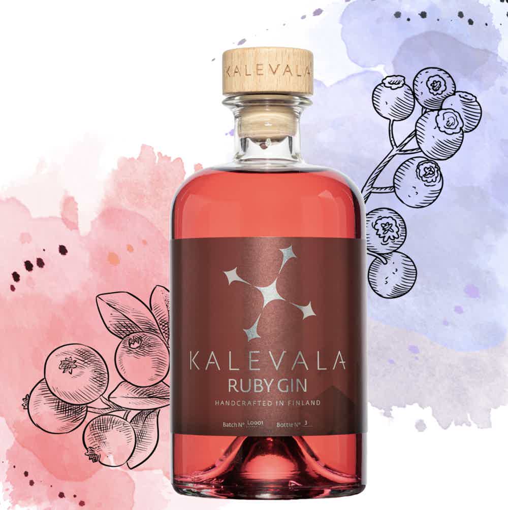 Kalevala Ruby Gin (0,5L) 39.3% 0.5L, Spirits