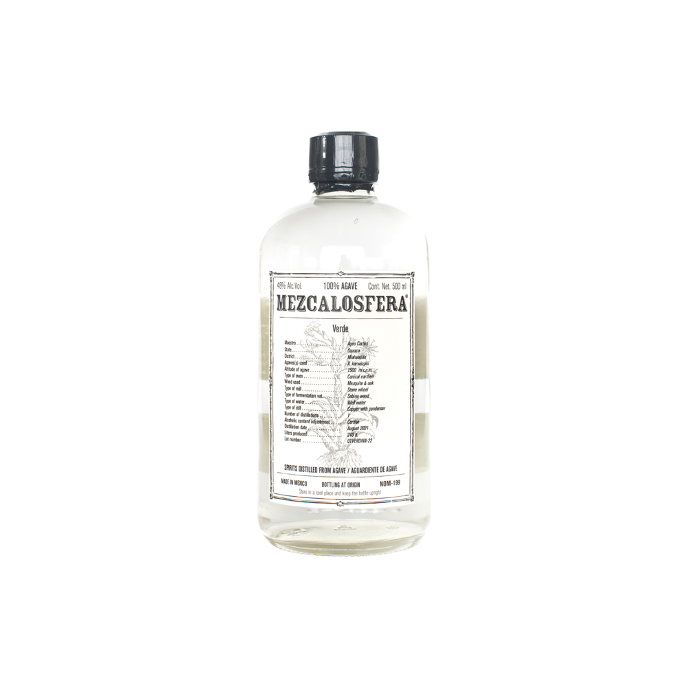 MEZCALOSFERA 2021 VERDE - AGEO CORTÉZ | 500 ML 48.0% 0.5L, Spirits