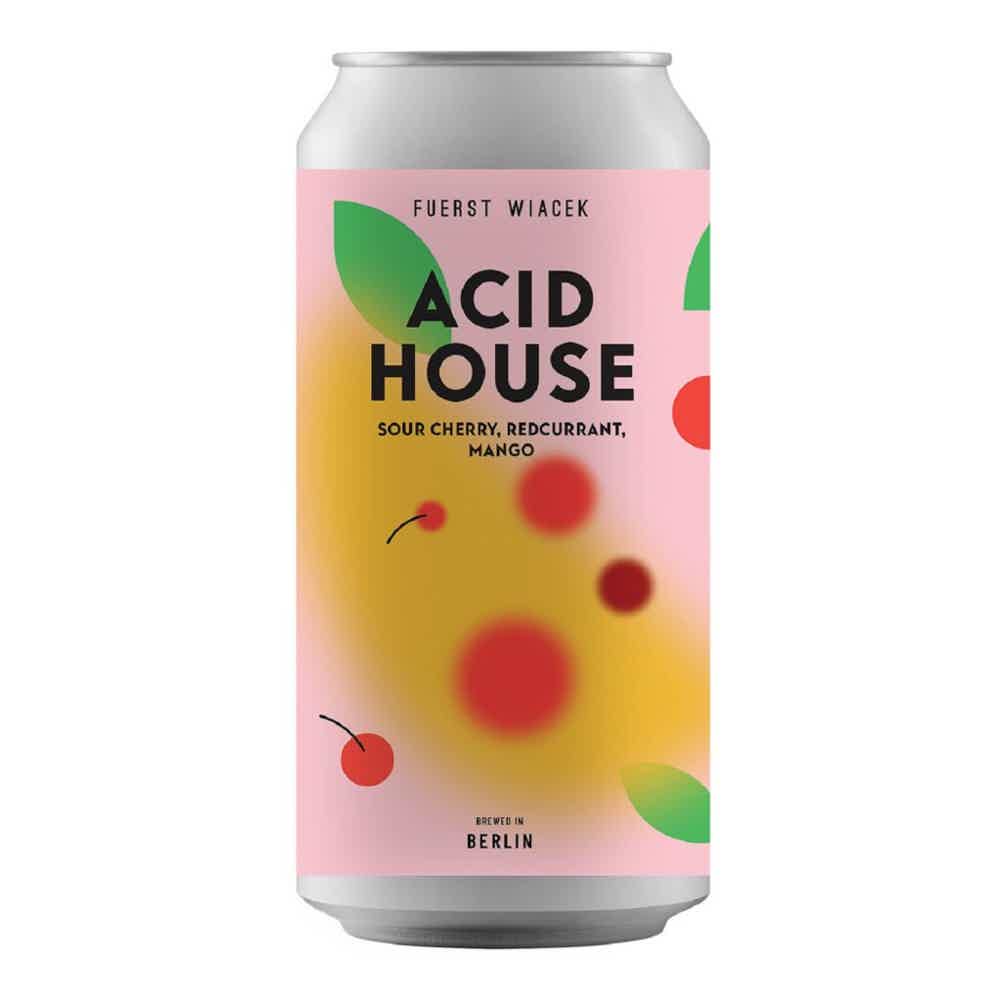 Fuerst Wiacek Acid House: Sour Cherry, Redcurrant & Mango Fruited Sour 0,44l 5.0% 0.44L, Beer