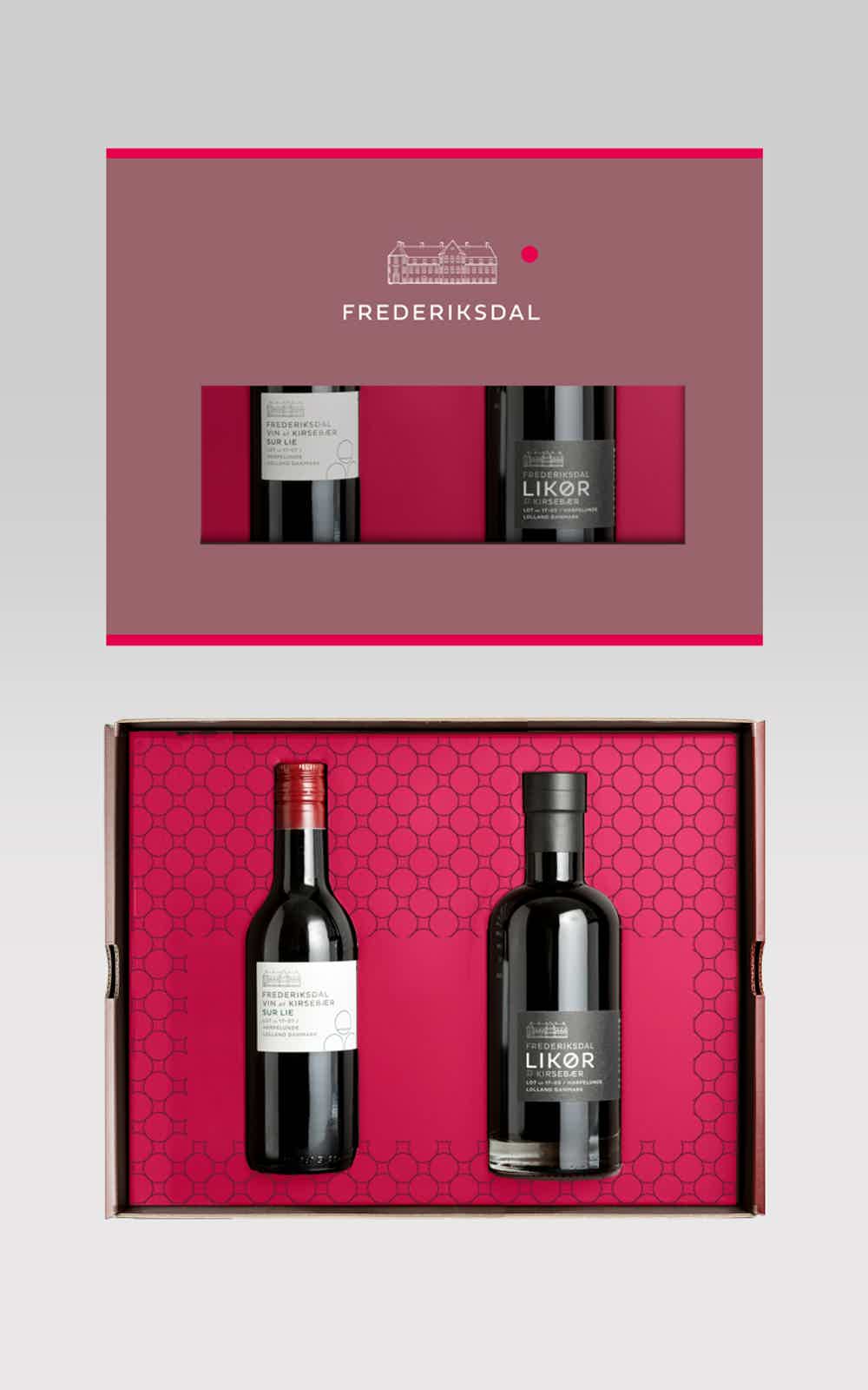 Frederiksdal Gift Box 2 Wines: Frederiksdal Sur Lie small, Frederiksdal Likør small