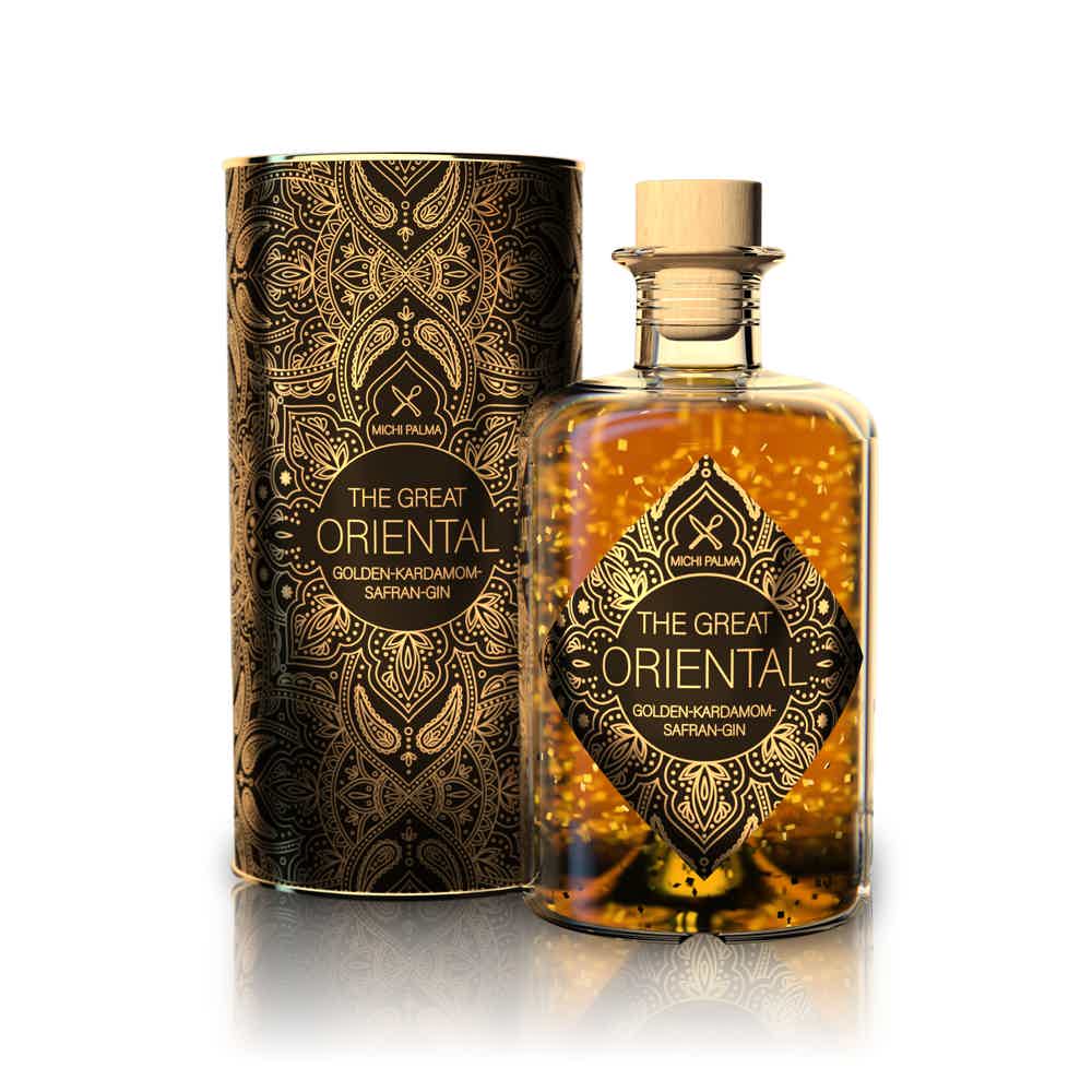 The Great Oriental Golden-Cardamom-Saffron Gin 42.0% 0.5L, Spirits
